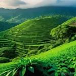 코모로 클로브 수출 역사 - **Historical & Natural Beauty of Comorian Clove Cultivation:**
"A panoramic view of the lush, vo...